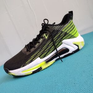 NWOT Beita Mens Casual Sneakers Walking Sports Shoes Black Green Size 11.5